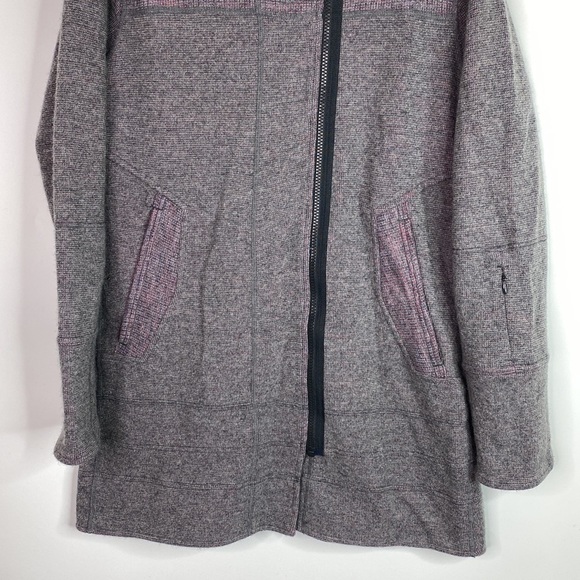 Title Nine Gray Swacket Wool Blend Sweater Jacket Medium - Picture 3 of 11